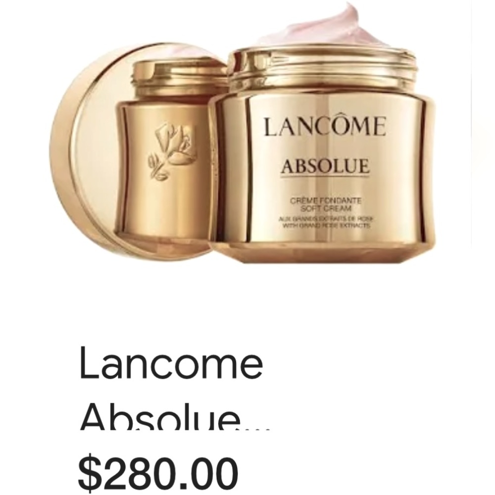 LANCOME brightening moisture rich.moisture rich rose infused, skin care routine
